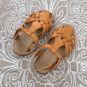 Cat & Jack Faux Leather Sandals Toddler Girl